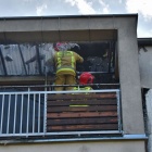 Pożar mieszkania w Czempiniu (2)