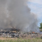 Pożar wysypiska w Pyszącej