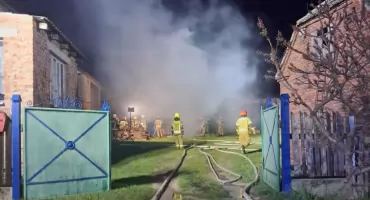 Pożar budynku gospodarczego w Teklimyśli [ZDJĘCIA]