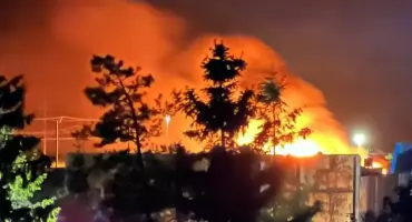 Pożar w zakładzie recyklingu odpadów w Przysiece Polskiej!