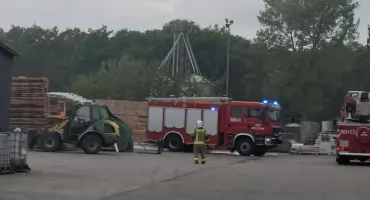 Pożar w tartaku w Witkówkach
