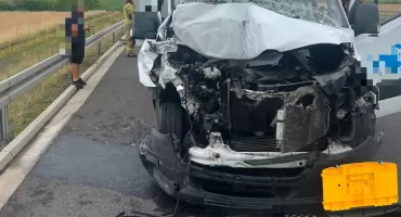 Nie zachował bezpiecznej odległości. Kolizja na S5 koło Kościana