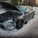 Zderzenie dwóch samochodów na Morownickiej w Śmiglu (1)